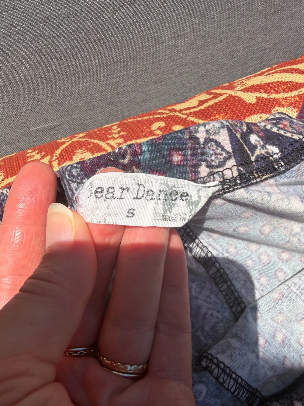 Pattern stretchy pants - Picture 2 of 2